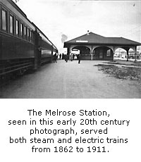 Melrose Station in the early 20th century