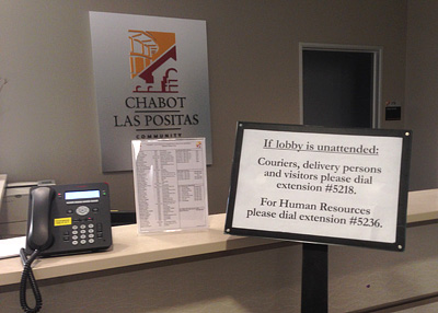 District Office Reception Counter