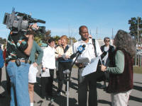 Photo of press coverage