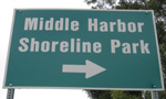 Photo of Middle Harbor Shoreline Park Sign